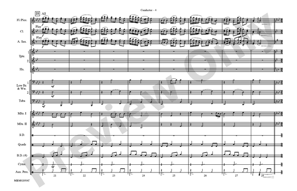 Harry Potter and the Sorcerer's Stone, Part II – Marching Band Conductor Score & Parts (Digital Download)