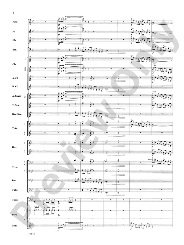 Legend of the Saura - Concert Band Conductor Score & Parts (Digital Download)