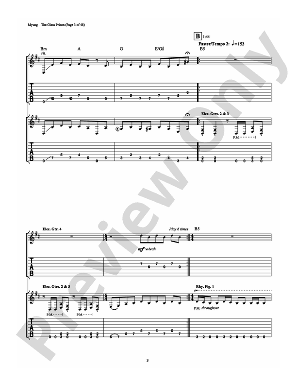 The Glass Prison - Guitar TAB (Digital Download)