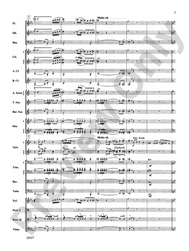 Sketches of Spain - Concert Band Conductor Score & Parts (Digital Download)