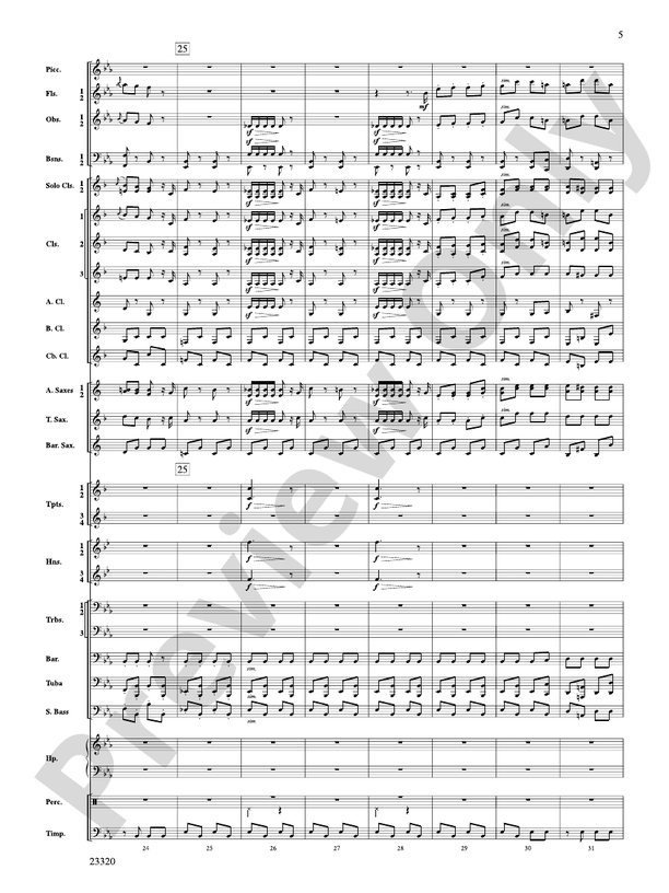 March and Cortege of Bacchus - Concert Band Conductor Score & Parts (Digital Download)