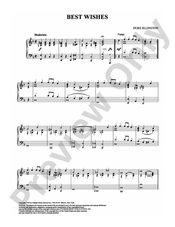Best Wishes - Piano (Digital Download)