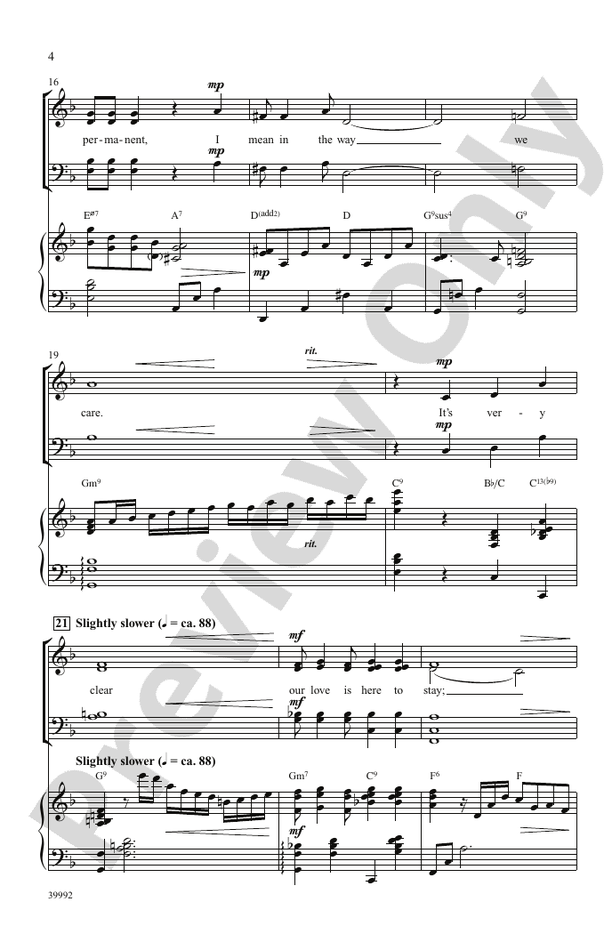 Love Is Here to Stay – SATB Choral Octavo (Digital Download)