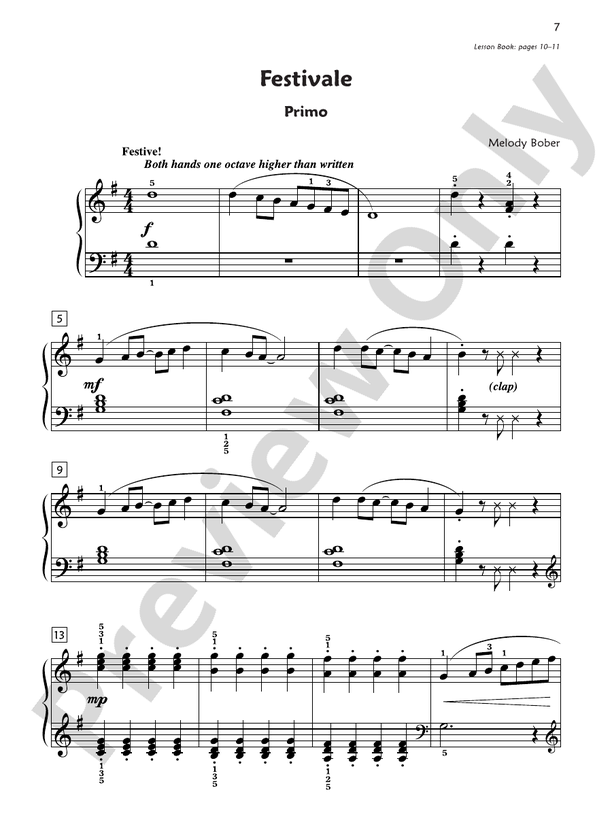 Premier Piano Course, Duet 3 - 1 Piano, 4 Hands (Digital Download)