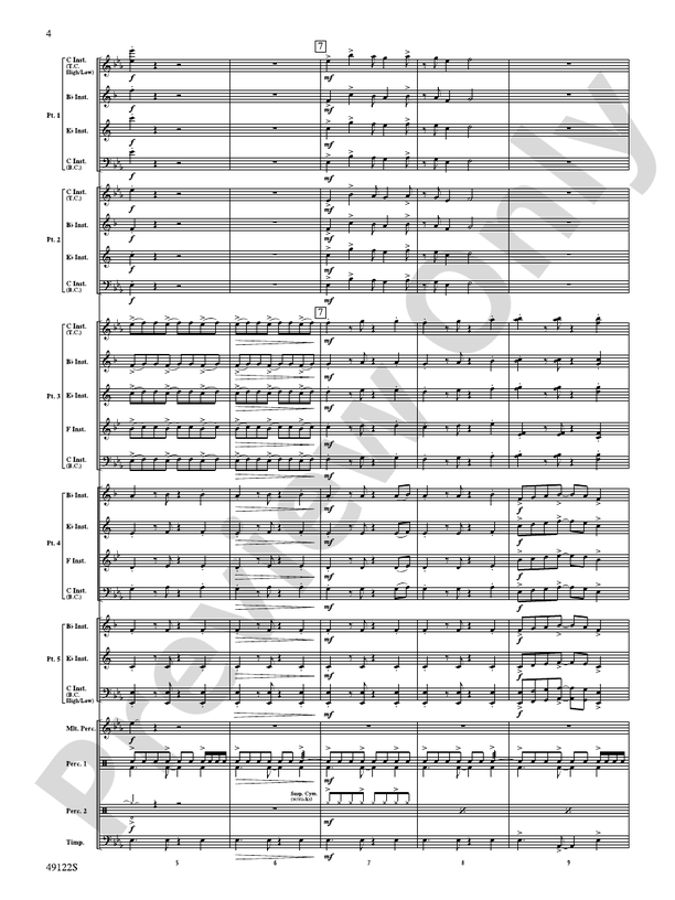 Ride Through the Valley (Flexible Arrangement) - Concert Band Conductor Score & Parts (Digital Download)