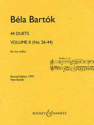44 Duets - Volume II (No. 26-44) - Bela Bartok - Violin Boosey & Hawkes Violin Duet
