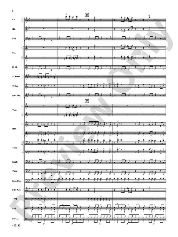 Tower of Power Greatest Hits - Concert Band Conductor Score & Parts (Digital Download)