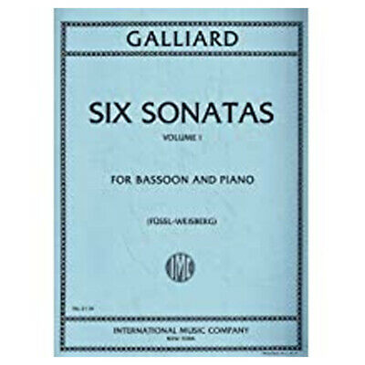 Galliard - 6 Sonatas Volume 1 - Bassoon/Piano Accompaniment IMC IMC2114