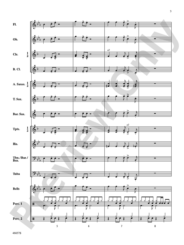 Movin' On - Concert Band Conductor Score & Parts (Digital Download)