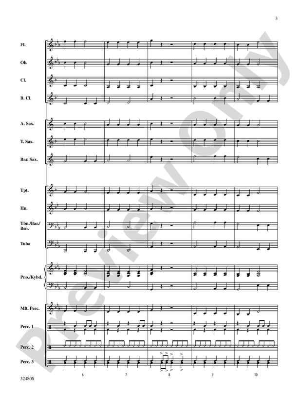 Rockin' Ol' St. Nick - Concert Band Conductor Score & Parts (Digital Download)