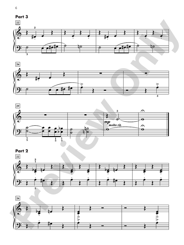 Contest Winners for Three, Book 4: 5 Piano Trios from the Alfred, Belwin, and Myklas Libraries  (Digital Download)