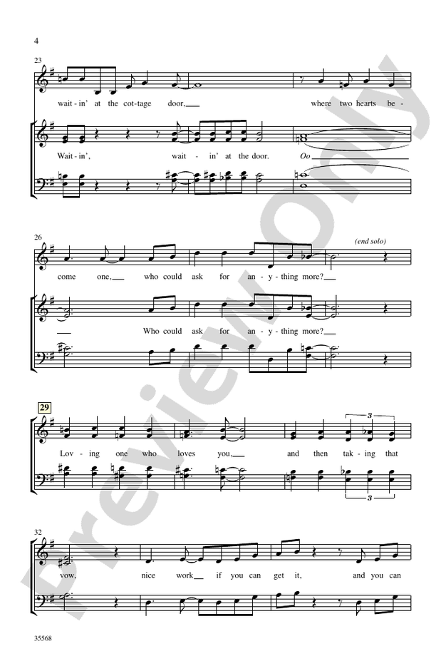 A Gershwin Jazz Trio - SATB, a cappella Choral Octavo (Digital Download)