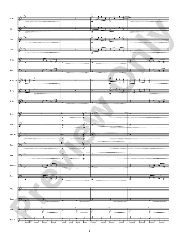 Not So Silent Night - Concert Band Conductor Score & Parts (Digital Download)