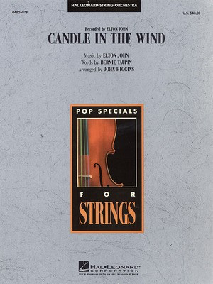 Candle in the Wind - John Higgins Hal Leonard Score/Parts