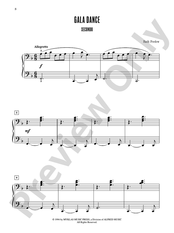 Contest Winners for Two, Book 2: 7 Original Piano Duets from the Alfred, Belwin, and Myklas Libraries - 1 Piano, 4 Hands (Digital Download)