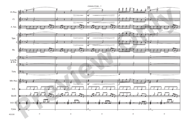 Roar – Marching Band Conductor Score & Parts (Digital Download)