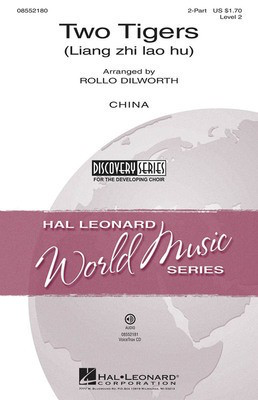 Two Tigers - (Liang zhi lao hu) Discovery Level 2 - 2-Part Rollo Dilworth Hal Leonard Choral Score Octavo