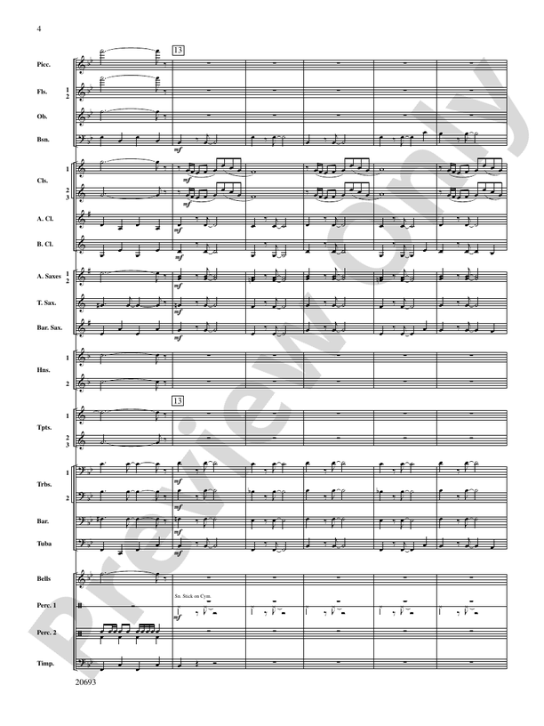 Shannon Lake - Concert Band Conductor Score & Parts (Digital Download)