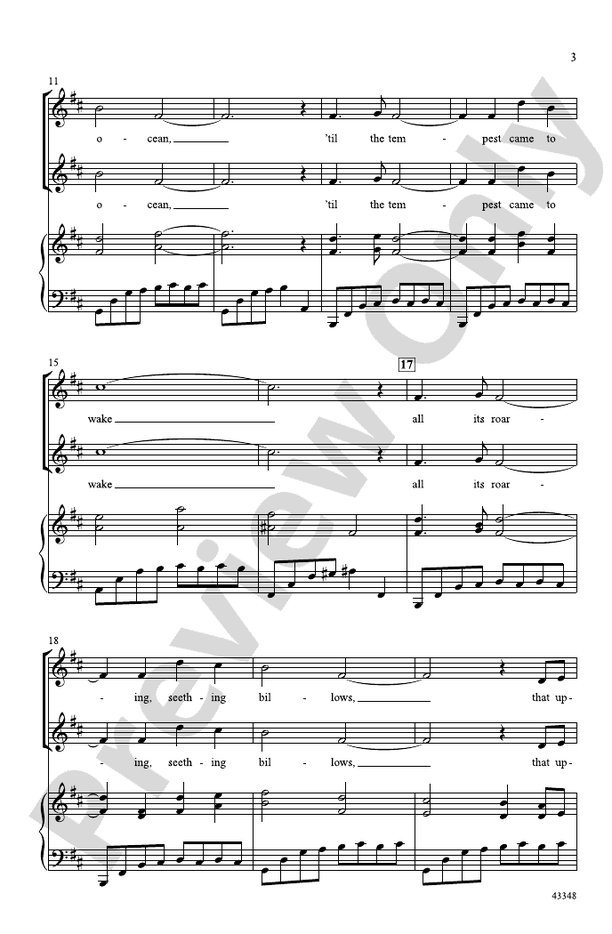 Love's Tempest – SSA Choral Octavo (Digital Download)