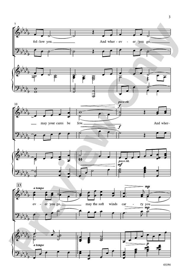 And Wherever You Go - SAB Choral Octavo (Digital Download)