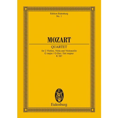 Mozart - String Quartet in Gmaj K387 -Miniature/Study Score Eulenberg ETP0001