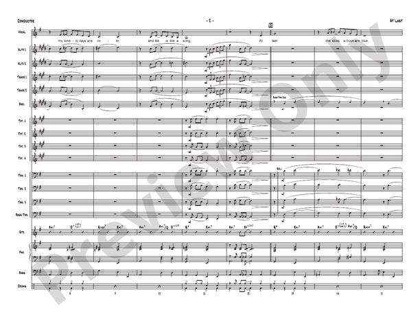 At Last - Jazz Ensemble Conductor Score & Parts(Digital Download)