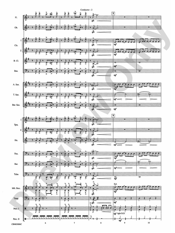 The James Bond Theme (from Die Another Day) - Concert Band Conductor Score & Parts (Digital Download)