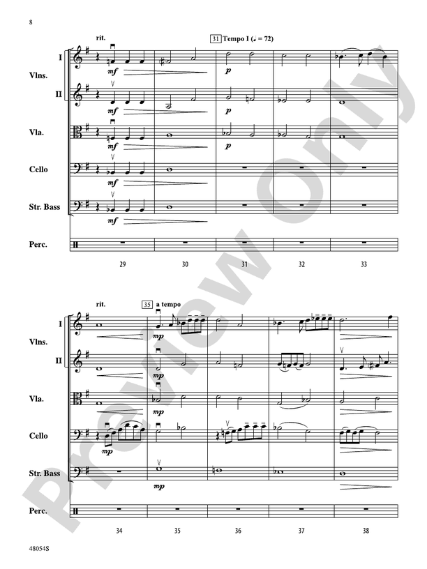V - String Orchestra Conductor Score & Parts (Digital Download)