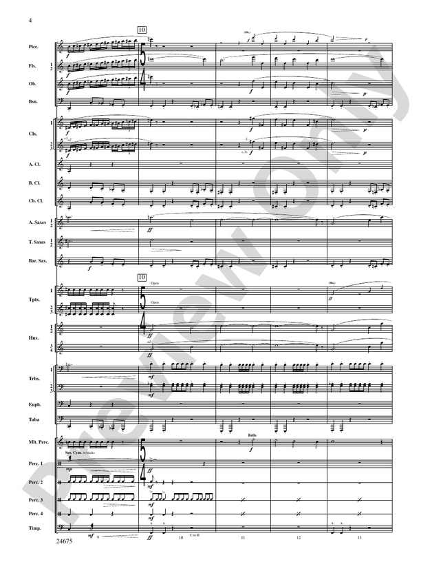 Confession (Movement 2 of Symphony of Prayer) - Concert Band Conductor Score & Parts (Digital Download)