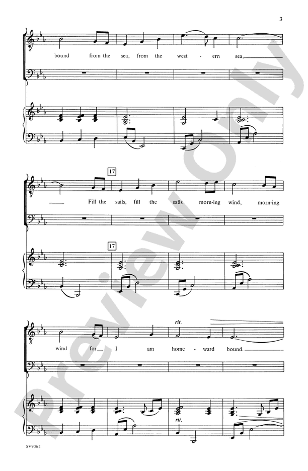 Homeward Bound – TTB Choral Octavo (Digital Download)