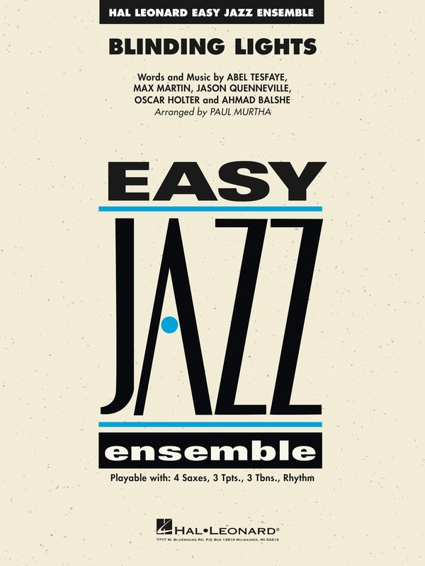 Blinding Lights - Jazz Ensemble Grade 2 Score/Parts Hal Leonard 7013826