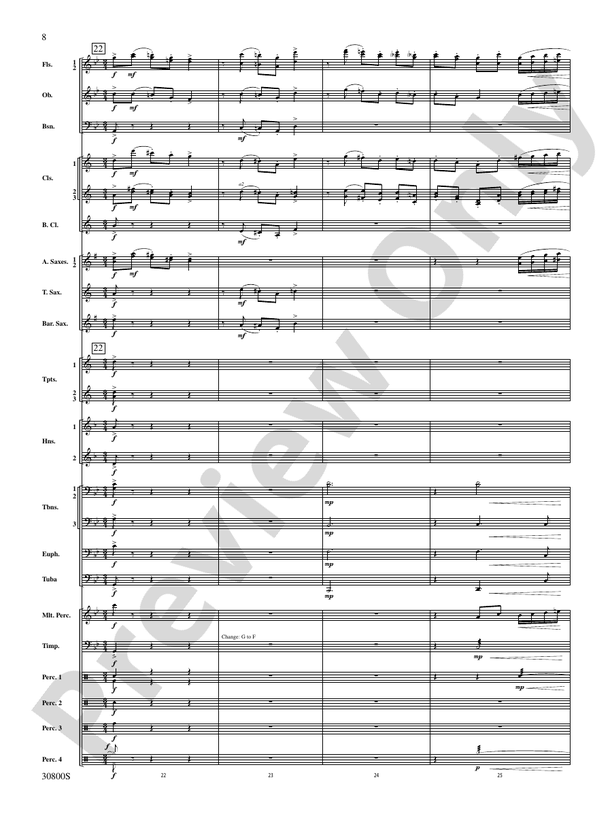 Quatre Fantasie - Concert Band Conductor Score & Parts (Digital Download)