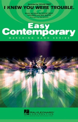 I Knew You Were Trouble - Max Martin|Shellback|Taylor Swift - Tim Waters Hal Leonard Score/Parts