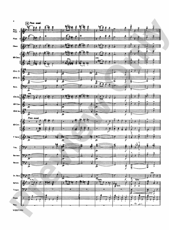 Looney Tunes Overture - Concert Band Conductor Score & Parts (Digital Download)