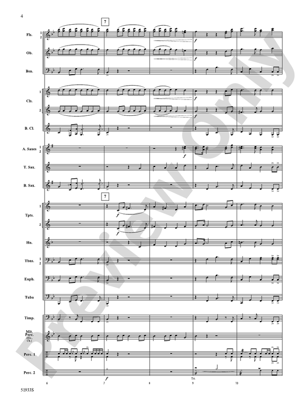 To Sail the Majestic Seas - Concert Band Conductor Score & Parts(Digital Download)