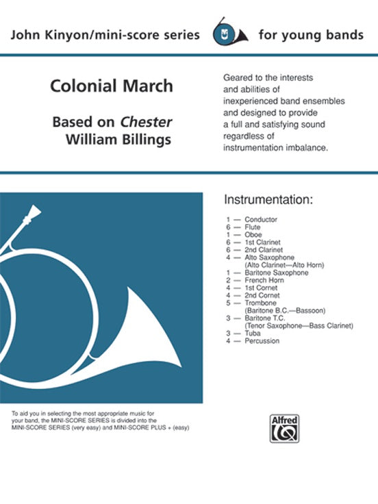 Colonial March (Based on Chester) - Concert Band Conductor Score & Parts (Digital Download)