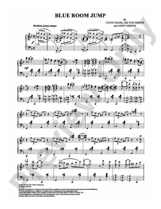 Blue Room Jump - Piano (Digital Download)