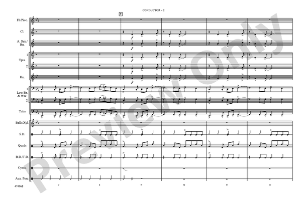Black Eyes – Marching Band Conductor Score & Parts (Digital Download)