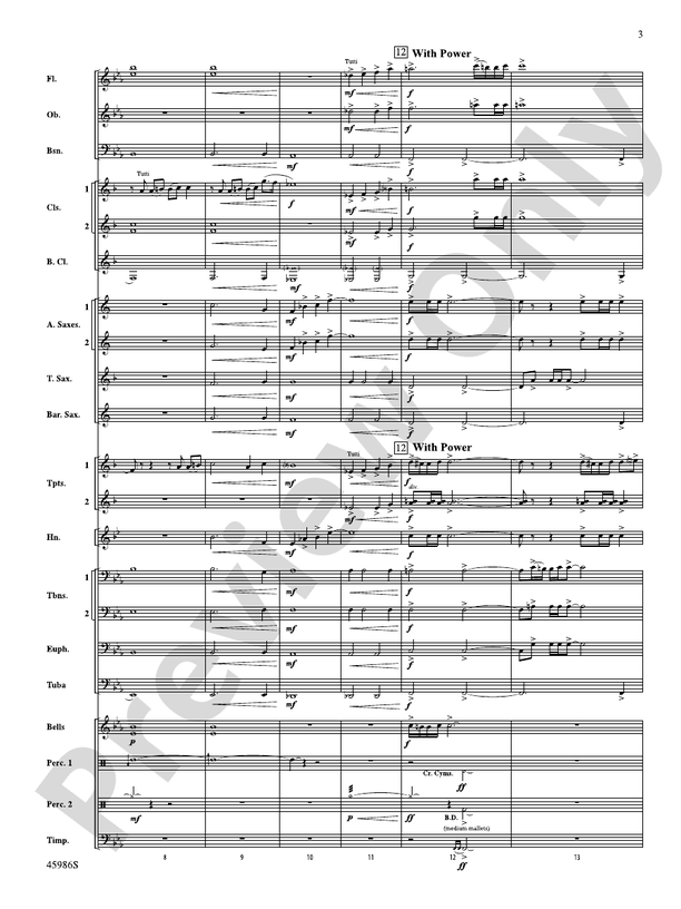A Child's Lullaby - Concert Band Conductor Score & Parts (Digital Download)