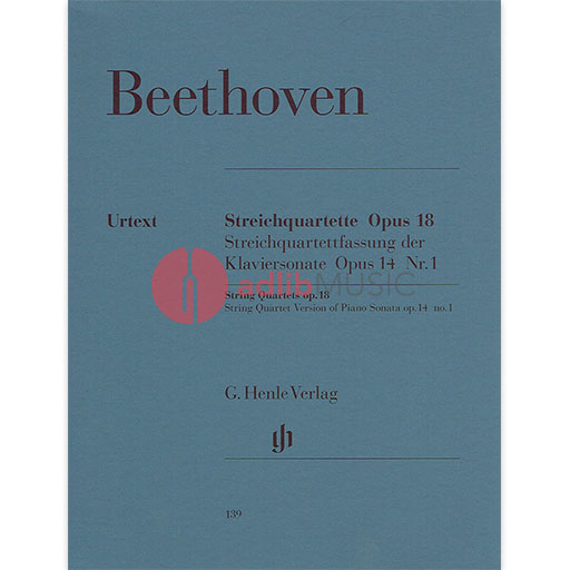 String Quartets Op 18 Nos 1-6 and Op 14 No 1