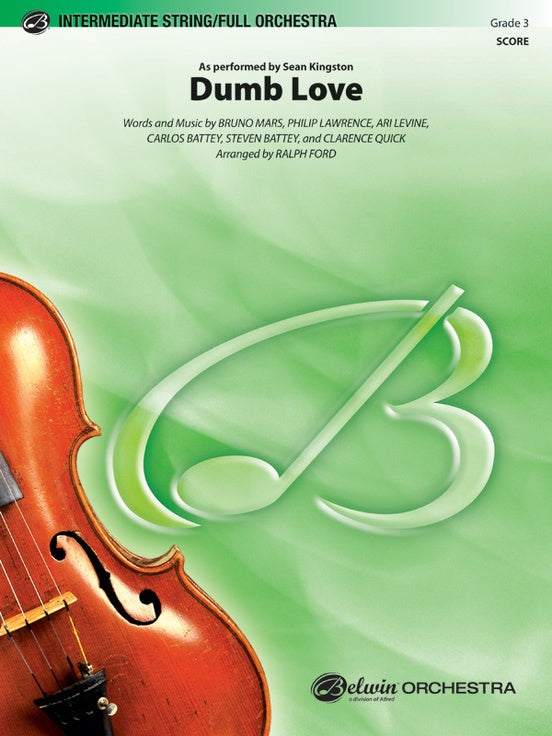 Dumb Love - Full Orchestra Conductor Score & Parts (Digital Download)