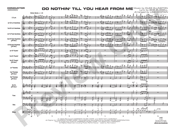 Do Nothin' Till You Hear from Me – Jazz Ensemble Conductor Score & Parts (Digital Download)