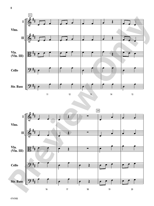 Sky Suite - String Orchestra Conductor Score & Parts (Digital Download)