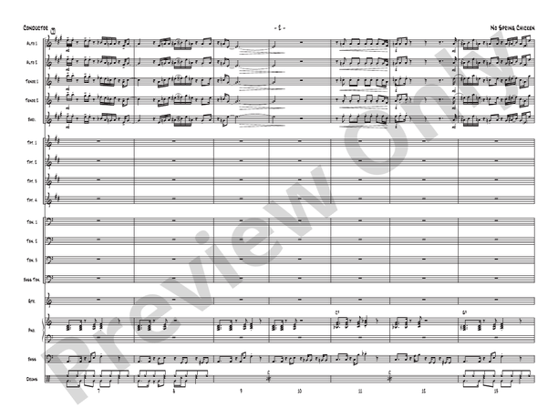 No Spring Chicken - Jazz Ensemble Conductor Score & Parts(Digital Download)