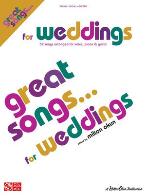 Great Songs for Weddings - Piano/Vocal/Guitar Songbook - Various - Guitar|Piano|Vocal Various Cherry Lane Music Piano, Vocal & Guitar