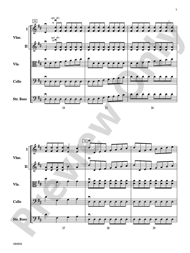 Allegro Molto (Grade 2) - String Orchestra Conductor Score & Parts (Digital Download)