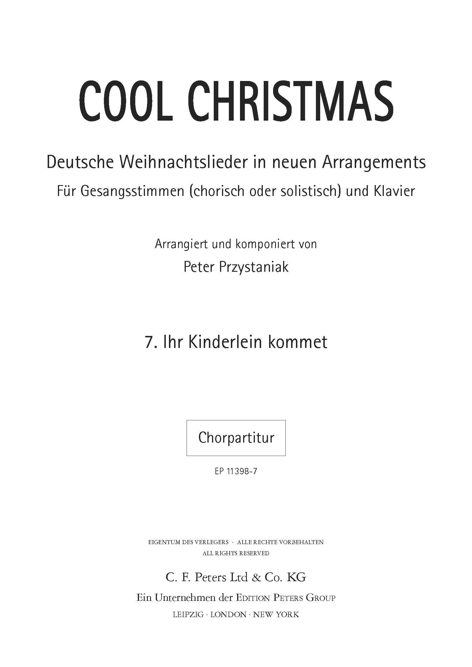 Cool Christmas: Ihr Kinderlein kommet (EP11398-7) - SATB Choral Octavo (Digital Download)