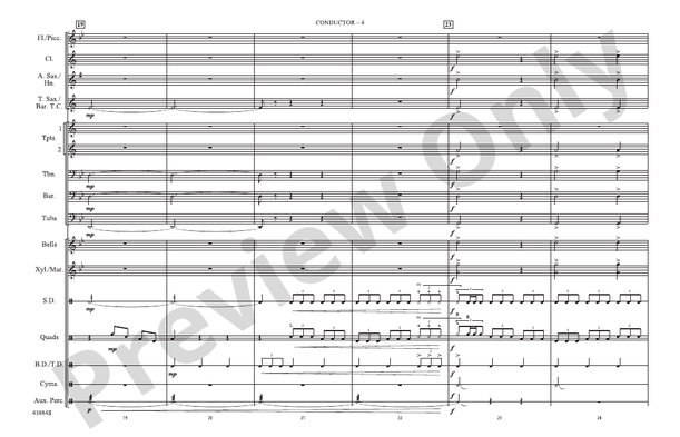 Godzilla, Part 2 – Marching Band Conductor Score & Parts (Digital Download)