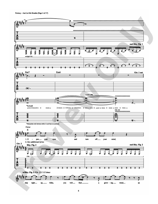 Just Let Me Breathe - Guitar TAB (Digital Download)