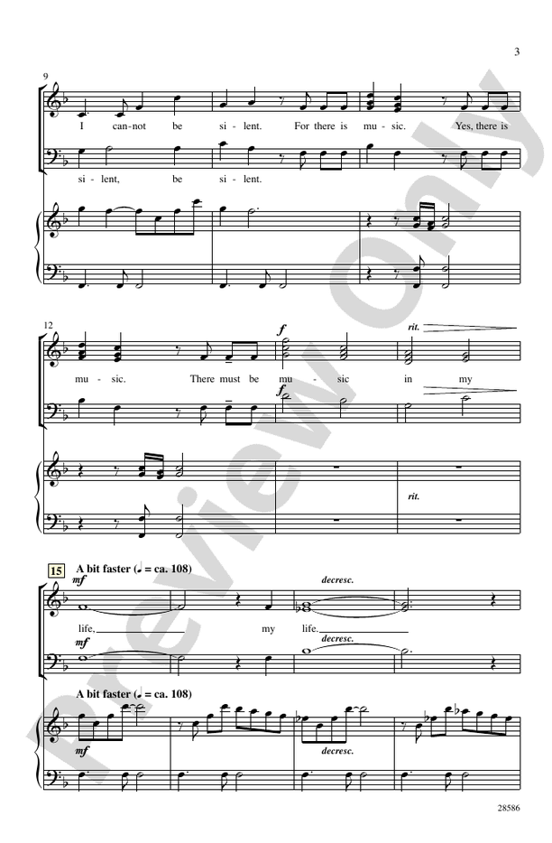 I Cannot Be Silent – SAB Choral Octavo (Digital Download)